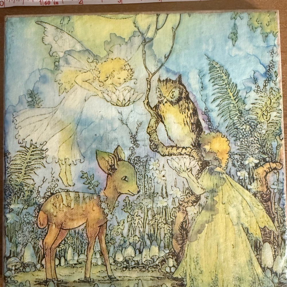 Enchanted Forest Fairy decorative trivet